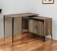 48" Brown and Black L Shape Writing Desk - $9,469.78 MXN