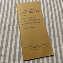 Alfred University A History Of The Library 1973 New York State College C... - $208.39 MXN