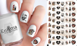The Nightmare Before Christmas - Jack &amp; Sally Nail Decals (Set of 54) - £3.93 GBP