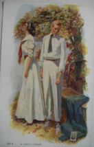 Vintage post card titled “Costly Error” young couple dressed in white. 1... - £19.98 GBP