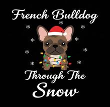 French Bulldog Through Snow PNG Xmas Dog Christmas Clipart Through Snow ... - $2.95