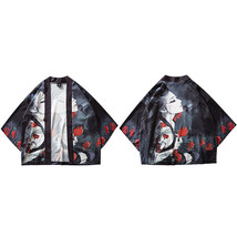 2022 Japanese Kimono Jacket   Girl Printed Hip Hop Men Jackets Streetwear Summer - £62.46 GBP