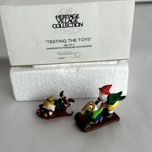 Dept. 56 Christmas Village Accessories Testing the Toys #56057  1992-1999 - £8.10 GBP