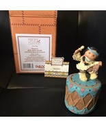 VTG 1995 ENESCO Corp Friends of the Feather RHYTHM Boy with Drum 171778 ... - $13.10