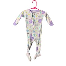 Carters Girls Infant baby Size 12 Months 1 Piece Bodysuit Full Zip Unico... - $7.69
