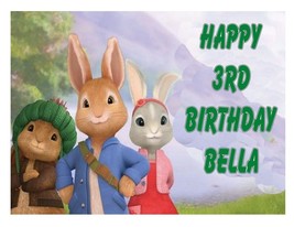 Peter Rabbit edible party cake topper decoration frosting sheet - £7.98 GBP