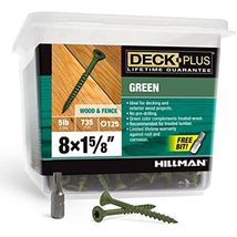 Deck Plus 48398 Wood Screws #8 x 1-5/8&quot;, Green, 5lb Box - €33,11 EUR