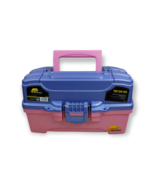 Plano - Two Tray Makeup Box - Model: 6202-92 - Pink/Periwinkle (New) - £17.41 GBP