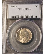 1946-S PCGS MS66 Jefferson Nickel  20210139 - £38.60 GBP