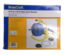 USED - BrassCraft BC260 5/16 in. x 50 ft. Cable Drum Machine - £175.44 GBP