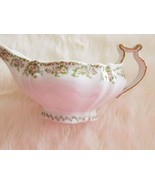 VINTAGE O.P. Co. Syracuse China ~ 54002 ~ Gravy Boat &amp; Bowl ~ White with... - $29.92