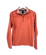 The North Face thermal Small womens orange 3/4 collar pullover shirt  - £17.80 GBP