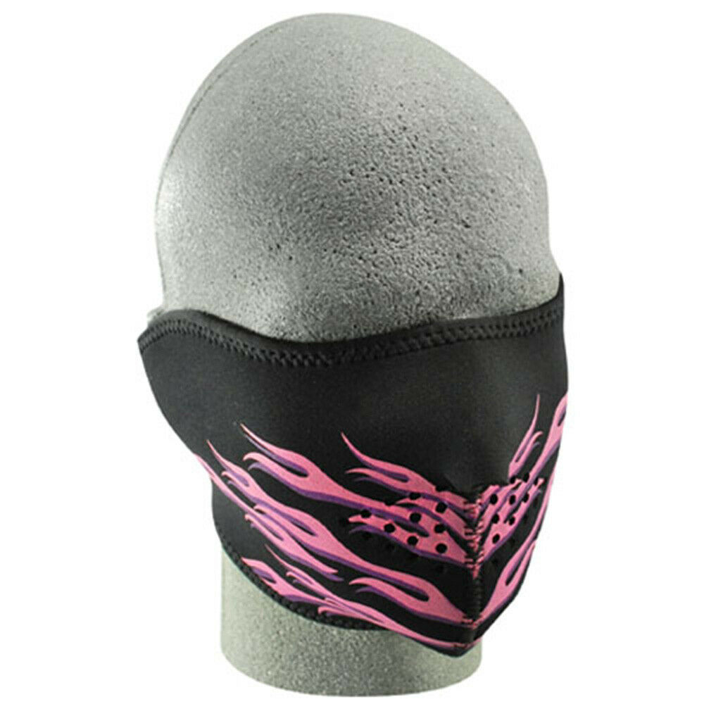 Balboa WNFM054H Neoprene 1/2 Face Mask - Pink Flames - $14.22