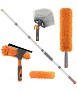 Window Squeegee and High Reach Duster Kit, High Ceiling Dusting and Wind... - £28.99 GBP