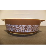 Woodland Pyrex Bake Serve &amp; Store 471 500ml 1 Pint White on Dark Brown 1... - $12.28 CAD