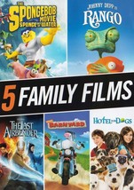 5 Family Films Spongebob, Rango, Last Airbender, Barnyard, Hotel (DVD) NEW - £11.65 GBP
