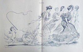 A. Austin, Rare 1904 B&amp;W Illustration (the season opens, rounding up the... - $17.89