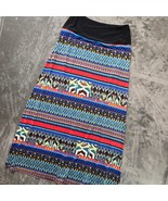 Women with Control Maxi Skirt XSP Black Waist Tribal Print Colorful - €26,59 EUR