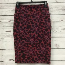 LuLaRoe Cassie knee length skirt geometric floral print women&#39;s size xs - $14.85