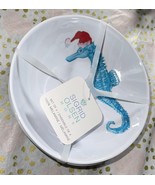 Sigrid Olsen Home Seahorse Santa Hat Melamine Bowls Coastal Christmas NW... - $29.99