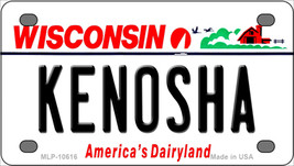 Kenosha Wisconsin Novelty Mini Metal License Plate Tag - $14.95