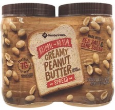 Member&#39;s Mark Natural Creamy Peanut Butter (40 oz., 2 pk.) SHIPPING THE ... - £15.13 GBP