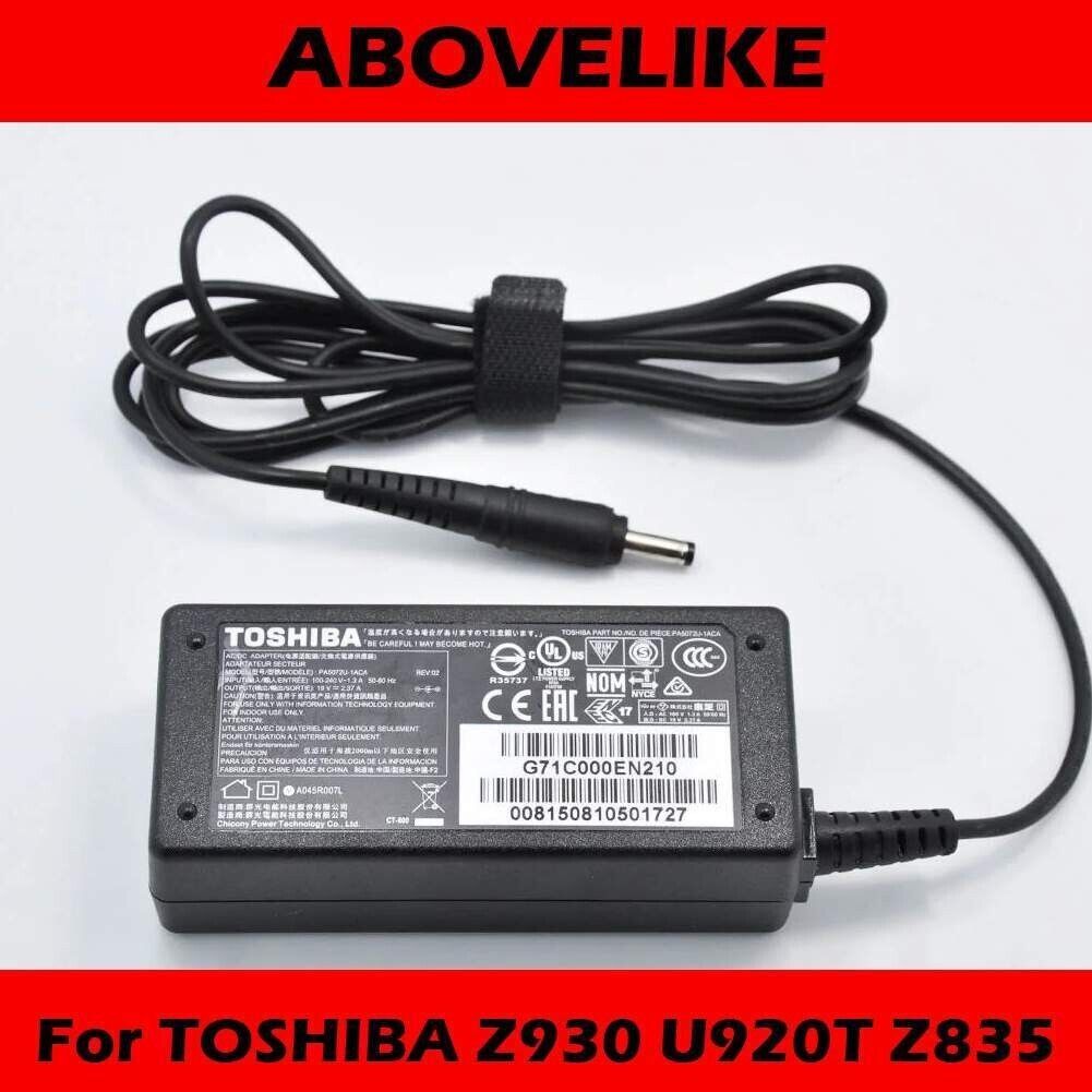 New Genuine 19V 2.37A  AC Power Supply PA5072U-1ACA For TOSHIBA Z930 U920T Z835 - $9.89