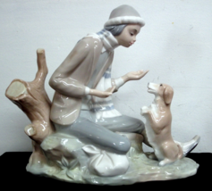Lladro Nao &#39;Lesson For the Dog&#39; #140 Figurine - £100.16 GBP