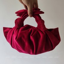 Single  Slant Dumpling Bag 2022 Cloud-wrapped Soft Leather Madame Silk satin Bag - £84.56 GBP