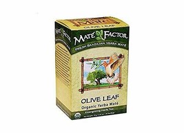 NEW Mate Factor Olive Leaf Organic Yerba Mate Energizing Herb Tea 20 Tea Bags - £9.30 GBP