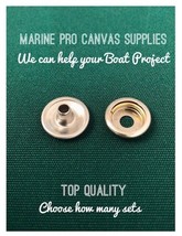 Stainless Steel Caps and Sockets Snap Fastener Kit 200 pcs MARINE TOP QU... - $40.64