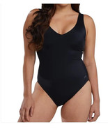 TYR Wonens Swimsuit Black V-Neck Removal Cups Control Fit Lightweight - $42.99