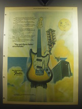 1974 Fender Mustang Guitar Ad - You get there faster on a Fender - £14.62 GBP