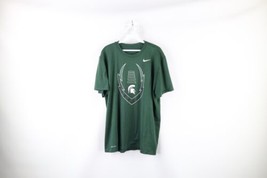 Nike Mens Size XL Athletic Cut Michigan State University Football T-Shirt Green - £19.34 GBP