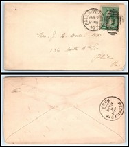 1890 US Cover - Fall River, Massachusetts to Philadelphia, PA M4 - £2.36 GBP