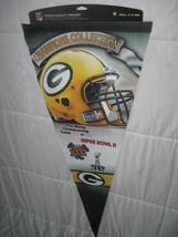 World Champion Green Bay Packers Nfl Licensed Lg Commemorative Pennant-Football! - $16.95
