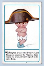 Comic Baby Dressed as Napoleon Crossed Eyes Artist Signed CT UNP DB Postcard N9 - £8.96 GBP