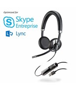 New Plantronics BLACKWIRE C725-M Corded USB Black Headband Headsets Acti... - $70.61 CAD