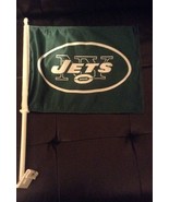 New York Jets NFL Car Window Flag Brand New Great Gift Lets Go JETS JETS... - £11.74 GBP