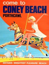 11459.Decor Poster.Room interior.Wall art.Coney Beach Porthcawl travel souvenir - £13.66 GBP+