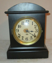 Beautiful antique regulator S. THOMAS 1890 Mantel Pendulum Chime clock w/ key - £101.23 GBP