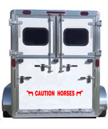 Caution Horses Reflective Decal Safety Sticker American Quarter Truck Tr... - £23.05 GBP