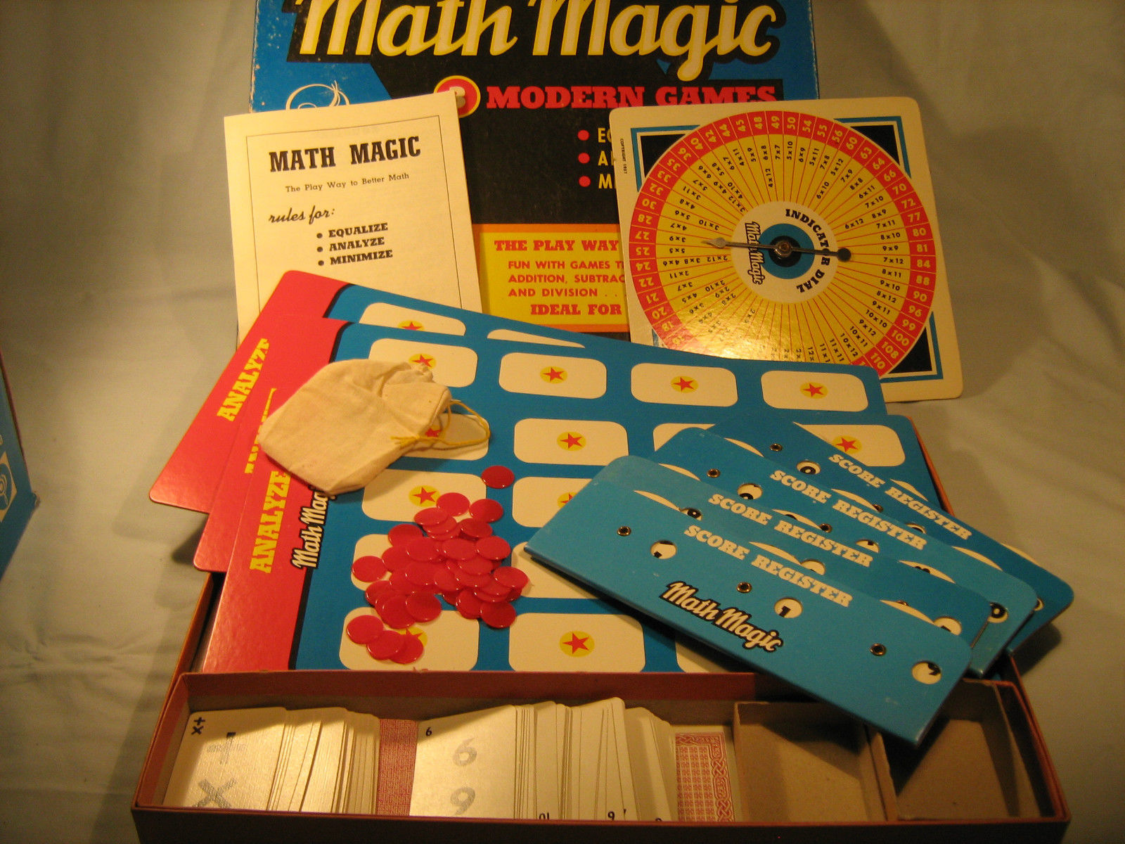 Vintage MATH MAGIC 3 Modern Games 1958 CADACO-ELLIS INC. *Very Nice* [Y17] - £60.55 GBP