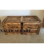 Western Rustic Trunk w Black Hardware Wooden Coffee Table - €1.538,59 EUR