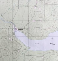 Map Kokadjo Maine USGS 1988 Topographic Geological 1:24000 27x22&quot; TOPO16 - £35.96 GBP