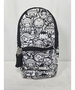Yoobi x Marvel Superheroes Backpack Style Pencil Case Avengers Black White - $9.95