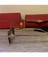 Cartier Glasses Hazel Brown Sunglasses With Gold frame - $1,500.00