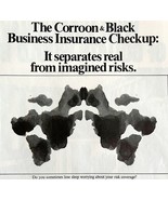 Corrode And Black Business Insurance 1979 Advertisement Vintage Ink Blot... - $24.99