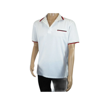 Men Sports Shirt DE-NIKO Short Sleeves Cotton Fashion Polo Shirt DBK113 White image 10