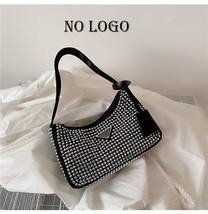 BlingBling PU Leather Small Underarm Shoulder Bags 2022 Women Brand Fashion Lady - £22.67 GBP